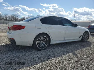 2019 BMW 5 Series 530i xDrive with VIN WBAJA7C50KG911549, listed as a Copart auction lot 50158135 with 91,390 mi miles and Salvage title. Bid and sale history available at DreamBid. Image 3.