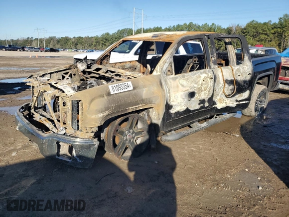 2014 GMC Sierra 1500 SLE with VIN 1GTR1UEC2EZ399432, listed as a Copart auction lot 81093354 with 0 mi miles and Salvage Title. Bid and sale history available at carsss.com. Image 1.