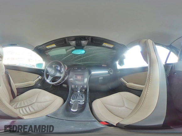 2009 Mercedes-Benz SLK 280 with VIN WDBWK54F99F192642, listed as a Copart auction lot 59581975 with 130,218 mi miles and Salvage title. Bid and sale history available at DreamBid. Image 14.
