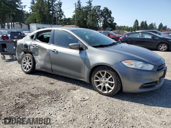 2013 Dodge Dart SXT z VIN 1C3CDFBA4DD148942, wystawiony jako Copart lot #59503165 z przebiegiem 111 504 mil mil oraz Szkoda całkowita • Salvage title. Historia ofert i sprzedaży dostępna na DreamBid. Obrazek 4.