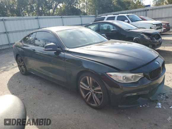 2015 BMW 4 Series 435i with VIN WBA3R1C59FK193517, listed as a Copart auction lot 88938695 with 166,102 mi miles and Salvage Title. Bid and sale history available at DreamBid. Image 4.