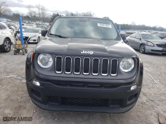 2017 Jeep Renegade Sport with VIN ZACCJAAH1HPF30892, listed as a Copart auction lot 78987903 with 93,247 mi miles. Bid and sale history available at carsss.com. Image 5.