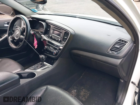 2014 Kia Optima SXL Turbo with VIN 5XXGR4A65EG263055, listed as a IAAI auction lot 40468453 with 93,494 mi miles and . Bid and sale history available at DreamBid. Image 5.