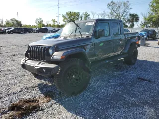 2021 Jeep Gladiator Sport S with VIN 1C6HJTAG0ML615446, listed as a Copart auction lot 60571375 with 62,174 mi miles and Salvage title. Bid and sale history available at DreamBid. Image 1.