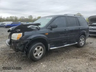 2006 Honda Pilot EX-L with RES with VIN 2HKYF18676H510373, listed as a Copart auction lot 52396205 with 0 mi miles and Salvage Title. Bid and sale history available at carsss.com. Image 1.