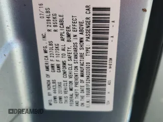 2017 Acura TLX Technology с VIN 19UUB1F52HA000609, выставлен на аукционе Copart как лот 57219965 с пробегом 143 917 миль миль и Списание • Salvage title. История ставок и продаж доступна на DreamBid. Изображение 12.