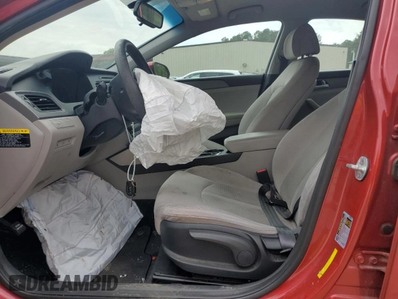 2017 Hyundai Sonata SE with VIN 5NPE24AF0HH490402, listed as a Copart auction lot 54219144 with 165,007 mi miles and Non Repairable. Bid and sale history available at DreamBid. Image 7.