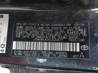 2016 Scion iM z VIN JTNKARJEXGJ520677, wystawiony jako IAAI lot #42027400 z przebiegiem 124 722 mil mil oraz . Historia ofert i sprzedaży dostępna na DreamBid. Obrazek 9.