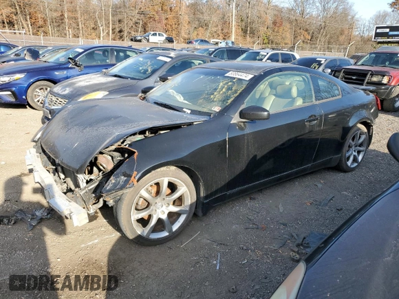 2004 Infiniti G35 Coupe w/Leather with VIN JNKCV54E14M814852, listed as a Copart auction lot 80864474 with 0 mi miles and Salvage Title. Bid and sale history available at carsss.com. Image 1.