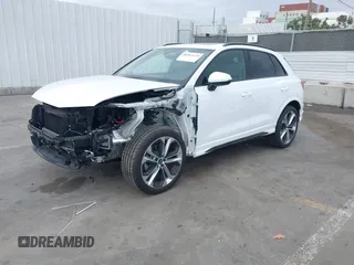 2022 Audi Q3 S line Premium Plus with VIN WA1EECF35N1017446, listed as a IAAI auction lot 42083430 with 37,713 mi miles and . Bid and sale history available at DreamBid. Image 18.