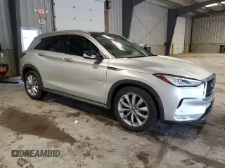2019 Infiniti QX50 Luxe z VIN 3PCAJ5M39KF128678, wystawiony jako Copart lot #59567025 z przebiegiem 103 090 mil mil oraz Szkoda całkowita • Salvage title. Historia ofert i sprzedaży dostępna na DreamBid. Obrazek 4.