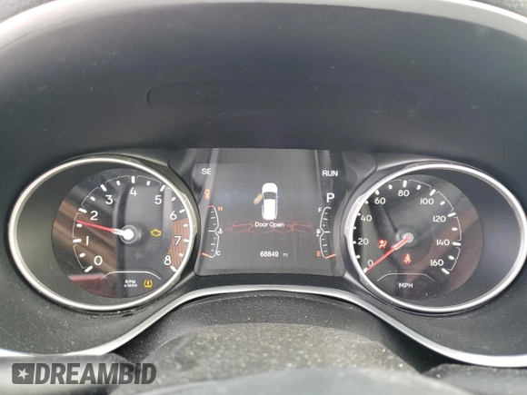 2020 Jeep Compass Latitude with VIN 3C4NJCBB3LT166541, listed as a Copart auction lot 49674605 with 68,849 mi miles and Salvage Title. Bid and sale history available at carsss.com. Image 9.