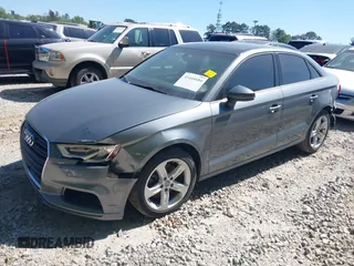 2018 Audi A3 Sedan Premium with VIN WAUAUGFF3J1044466, listed as a IAAI auction lot 41444684 with 47,327 mi miles. Bid and sale history available at carsss.com. Image 2.