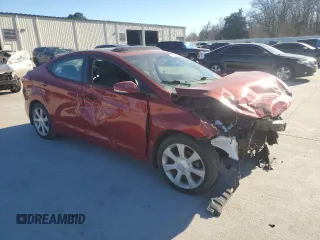 2013 Hyundai Elantra Limited with VIN KMHDH4AE9DU590737, listed as a Copart auction lot 46362195 with 213,578 mi miles and Salvage Title. Bid and sale history available at carsss.com. Image 4.