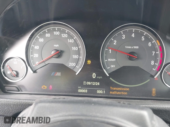 2016 BMW M4 with VIN WBS3U9C51GP968602, listed as a IAAI auction lot 42442452 with 3 mi miles and . Bid and sale history available at DreamBid. Image 7.