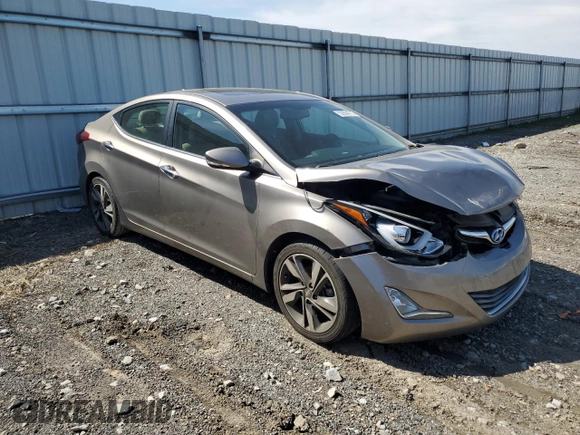 2014 Hyundai Elantra Limited z VIN 5NPDH4AEXEH477637, wystawiony jako Copart lot #52564715 z przebiegiem 131 561 mil mil oraz Szkoda całkowita • Salvage title. Historia ofert i sprzedaży dostępna na DreamBid. Obrazek 4.