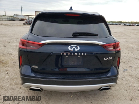 2019 Infiniti QX50 LUXE with VIN 3PCAJ5M13KF131378, listed as a Copart auction lot 45098693 with 47,933 mi miles. Bid and sale history available at carsss.com. Image 6.