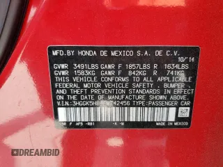 2015 Honda Fit EX-L with VIN 3HGGK5H84FM742456, listed as a Copart auction lot 54662215 with 89,237 mi miles and Salvage Title. Bid and sale history available at carsss.com. Image 13.