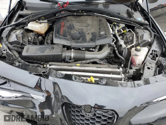 2019 Alfa Romeo Giulia Sport with VIN ZARFAMAN1K7621563, listed as a Copart auction lot 86380114 with 48,093 mi miles and Clean Title. Bid and sale history available at carsss.com. Image 11.