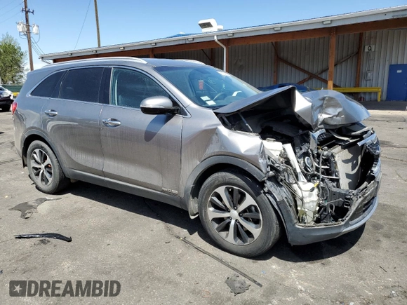 2017 Kia Sorento EX with VIN 5XYPHDA56HG287519, listed as a Copart auction lot 55184255 with 78,892 mi miles and Salvage title. Bid and sale history available at DreamBid. Image 4.