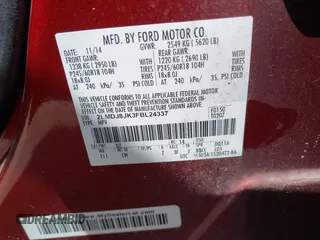 2015 Lincoln MKX with VIN 2LMDJ8JK3FBL24337, listed as a IAAI auction lot 41913926 with 142,619 mi miles. Bid and sale history available at carsss.com. Image 9.