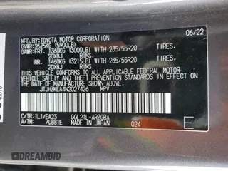 2022 Lexus RX with VIN JTJHZKEA4N2027426, listed as a Copart auction lot 84962384 with 48,547 mi miles and Salvage Title. Bid and sale history available at carsss.com. Image 14.