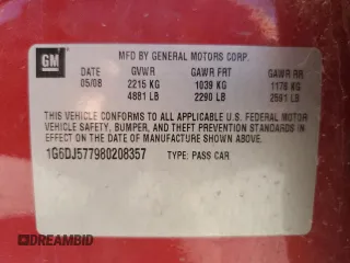 2008 Cadillac CTS RWD w/1SA with VIN 1G6DJ577980208357, listed as a Copart auction lot 48061025 with 216,455 mi miles and Salvage Title. Bid and sale history available at carsss.com. Image 14.