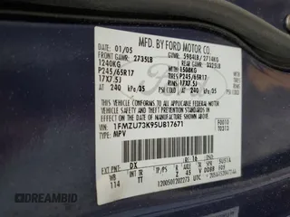 2005 Ford Explorer XLT z VIN 1FMZU73K95UB17671, wystawiony jako Copart lot #58258735 z przebiegiem 190 800 mil mil oraz Szkoda całkowita • Salvage title. Historia ofert i sprzedaży dostępna na DreamBid. Obrazek 13.