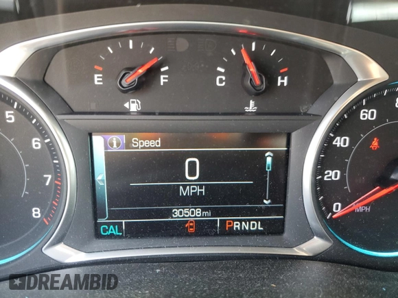 2019 Chevrolet Traverse LT Cloth with VIN 1GNERGKW7KJ199817, listed as a Copart auction lot 59309175 with 30,508 mi miles and Salvage title. Bid and sale history available at DreamBid. Image 9.