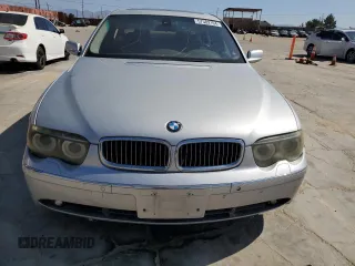 2005 BMW 7 Series 745Li with VIN WBAGN63535DS58696, listed as a Copart auction lot 57582104 with Not Provided miles and Clean Title. Bid and sale history available at DreamBid. Image 5.