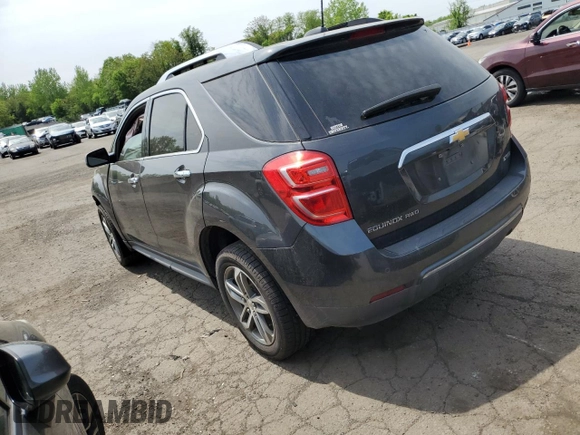 2017 Chevrolet Equinox Premier z VIN 2GNFLGEK5H6145209, wystawiony jako Copart lot #56056105 z przebiegiem Nie podano mil oraz Szkoda całkowita • Salvage title. Historia ofert i sprzedaży dostępna na DreamBid. Obrazek 2.