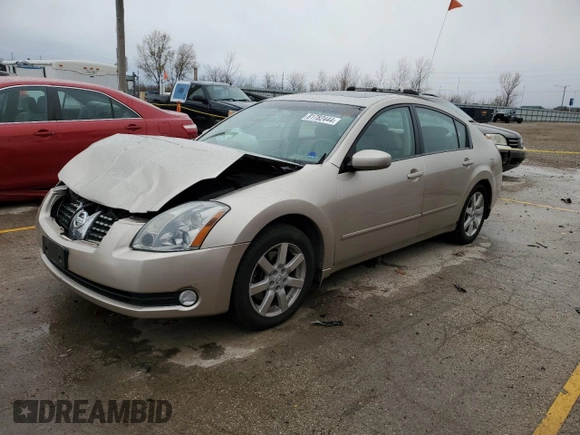 2004 Nissan Maxima SL with VIN 1N4BA41E44C893078, listed as a Copart auction lot 81782444 with Not Provided miles and Salvage Title. Bid and sale history available at DreamBid. Image 1.