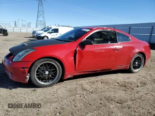 2004 Infiniti G35 Coupe w/Leather with VIN JNKCV54E94M805381, listed as a Copart auction lot 48263015 with 195,251 mi miles and Salvage Title. Bid and sale history available at carsss.com. Image 1.