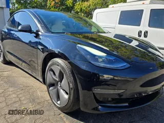 2021 Tesla Model 3 Standard Range Plus with VIN 5YJ3E1EA1MF871146, listed as a Copart auction lot 55633575 with 72,492 mi miles and Salvage Title. Bid and sale history available at DreamBid. Image 1.