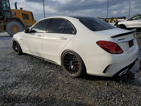 2018 Mercedes-Benz C 63 AMG with VIN 55SWF8GB6JU239102, listed as a Copart auction lot 41472985 with 50,041 mi miles and Non repairable. Bid and sale history available at DreamBid. Image 2.