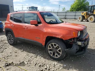 2017 Jeep Renegade Latitude z VIN ZACCJBBB0HPE44263, wystawiony jako Copart lot #58490605 z przebiegiem 110 555 mil mil oraz Nie do naprawy. Historia ofert i sprzedaży dostępna na DreamBid. Obrazek 4.