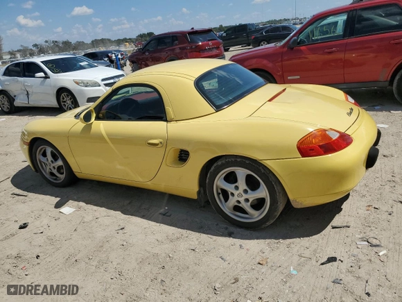 1998 Porsche Boxster with VIN WP0CA2981WU622428, listed as a Copart auction lot 72425124 with 115,096 mi miles and Non Repairable. Bid and sale history available at carsss.com. Image 2.