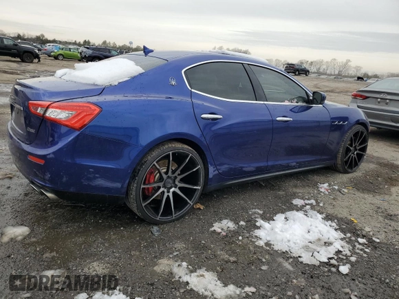 2016 Maserati Ghibli S Q4 with VIN ZAM57RTA9G1191475, listed as a Copart auction lot 39292114 with 84,071 mi miles. Bid and sale history available at carsss.com. Image 3.