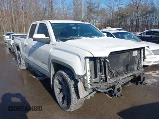 2019 GMC Sierra 1500 Limited SLE with VIN 2GTV2MEC8K1237210, listed as a IAAI auction lot 41354434 with 164,999 mi miles. Bid and sale history available at carsss.com. Image 1.