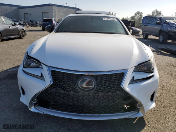 2015 Lexus RC 350 with VIN JTHHE5BC1F5011186, listed as a Copart auction lot 67211244 with 74,524 mi miles and Salvage Title. Bid and sale history available at carsss.com. Image 5.