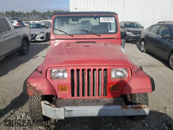 1991 Jeep Wrangler with VIN 2J4FY29S8MJ153958, listed as a Copart auction lot 79230574 with 187,559 mi miles and Clean Title. Bid and sale history available at carsss.com. Image 5.