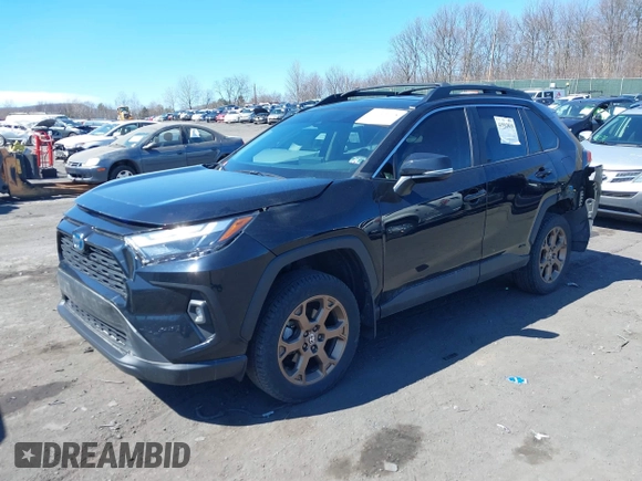 2023 Toyota RAV4 Hybrid XLE with VIN 2T3UWRFV6PW184454, listed as a IAAI auction lot 41903018 with 24,632 mi miles. Bid and sale history available at carsss.com. Image 2.