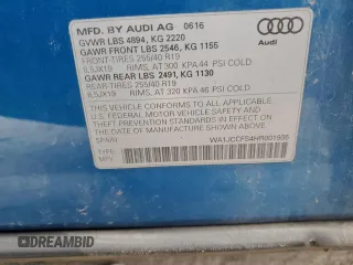 2017 Audi Q3 Premium Plus with VIN WA1JCCFS4HR001935, listed as a Copart auction lot 84167144 with 33,739 mi miles and Salvage title. Bid and sale history available at DreamBid. Image 13.