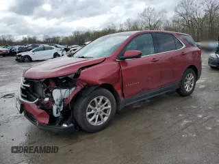 2020 Chevrolet Equinox LT with VIN 2GNAXUEV5L6201522, listed as a Copart auction lot 53795165 with 100,318 mi miles and Salvage Title. Bid and sale history available at DreamBid. Image 1.