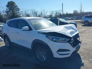 2016 Hyundai Tucson SE with VIN KM8J23A48GU127546, listed as a IAAI auction lot 41813750 with 108,107 mi miles. Bid and sale history available at carsss.com. Image 1.