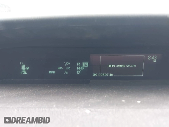 2011 Toyota Prius I z VIN JTDKN3DU5B5274096, wystawiony jako IAAI lot #42508368 z przebiegiem 228 077 mil mil oraz . Historia ofert i sprzedaży dostępna na DreamBid. Obrazek 7.