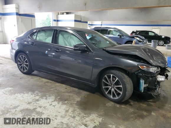 2016 Acura TLX Technology with VIN 19UUB2F55GA001290, listed as a Copart auction lot 56603745 with Not provided miles and Salvage title. Bid and sale history available at DreamBid. Image 4.