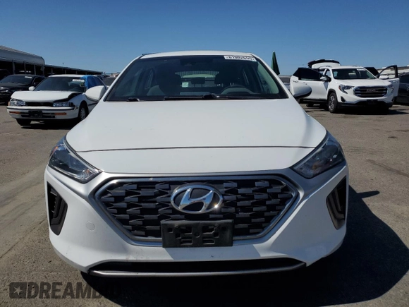 2020 Hyundai Ioniq Blue with VIN KMHC65LC8LU240520, listed as a Copart auction lot 61002695 with 75,405 mi miles and Salvage title. Bid and sale history available at DreamBid. Image 5.