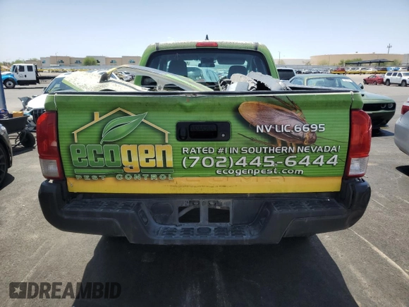 2016 Toyota Tacoma SR with VIN 5TFRX5GN2GX067265, listed as a Copart auction lot 61597345 with 156,709 mi miles and Salvage title. Bid and sale history available at DreamBid. Image 6.