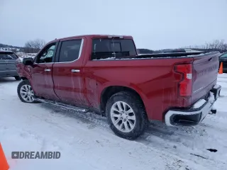 2021 Chevrolet Silverado 1500 LTZ with VIN 1GCUYGED2MZ266443, listed as a Copart auction lot 45681295 with 42,006 mi miles and Salvage Title. Bid and sale history available at DreamBid. Image 2.